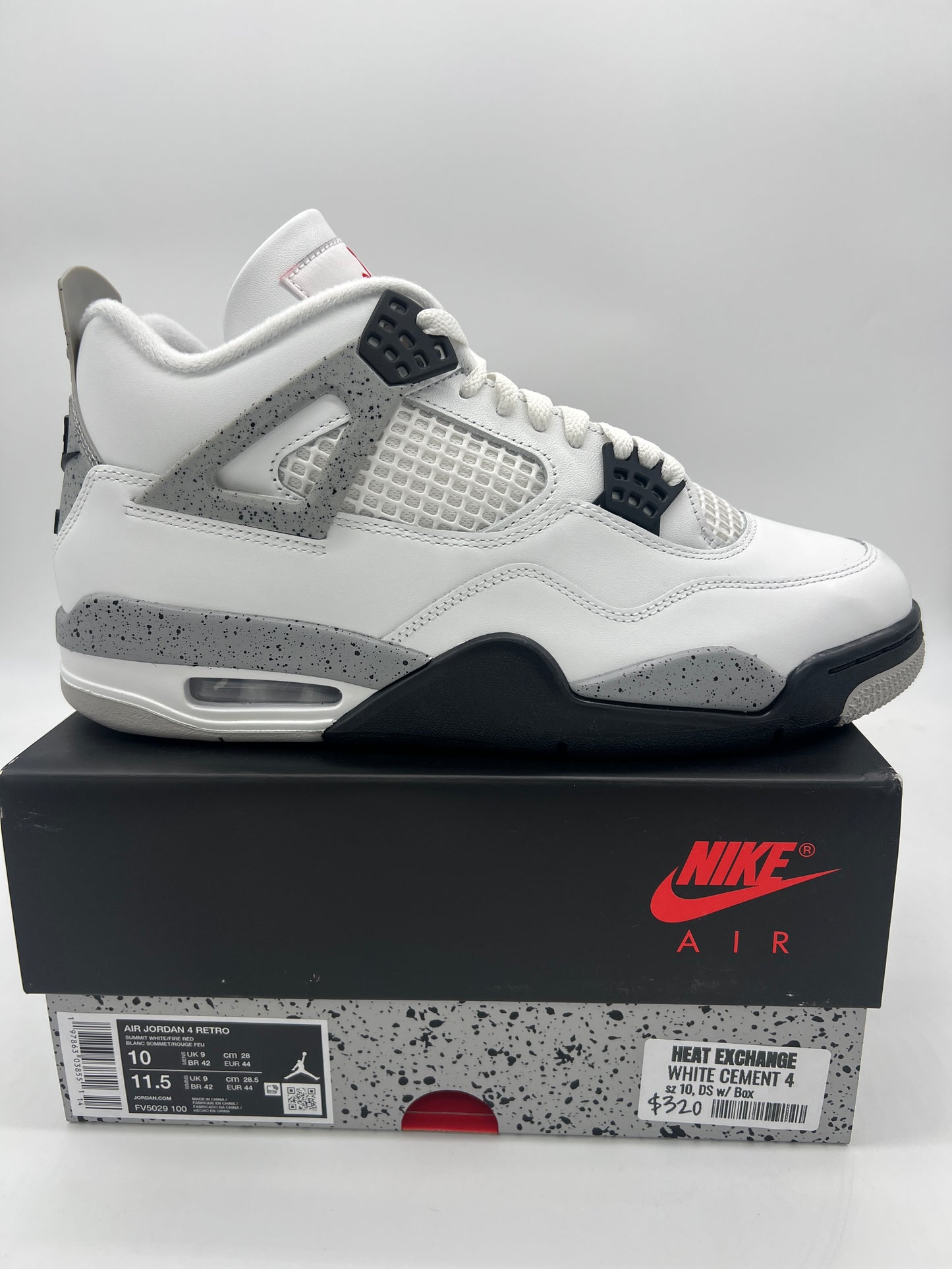 Jordan Retro 4 White Cement RE