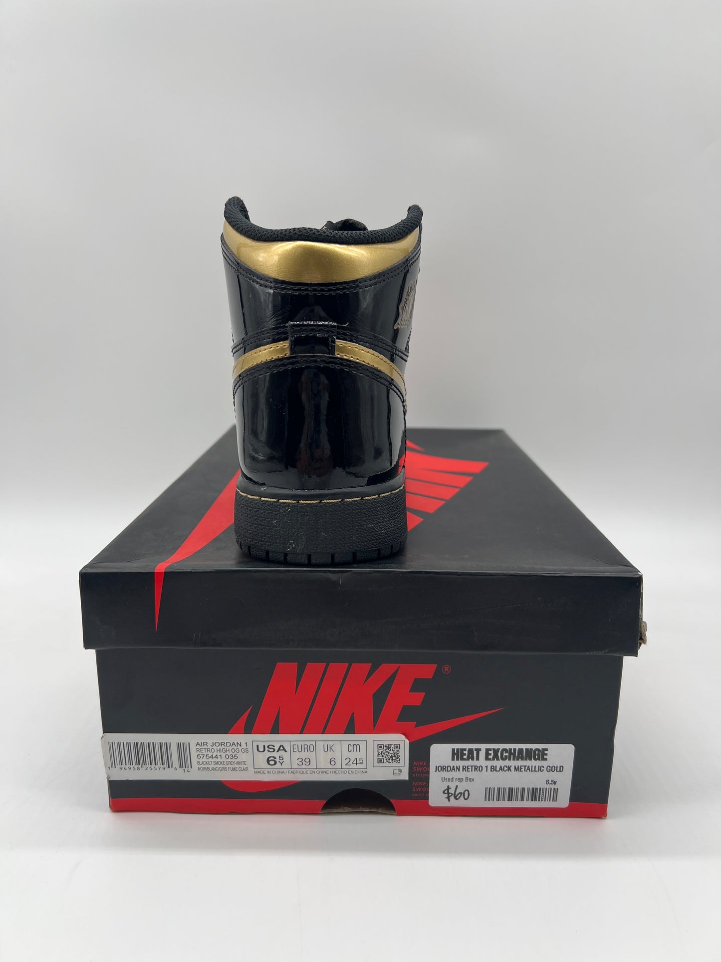 Jordan Retro 1 Black Metallic Gold
