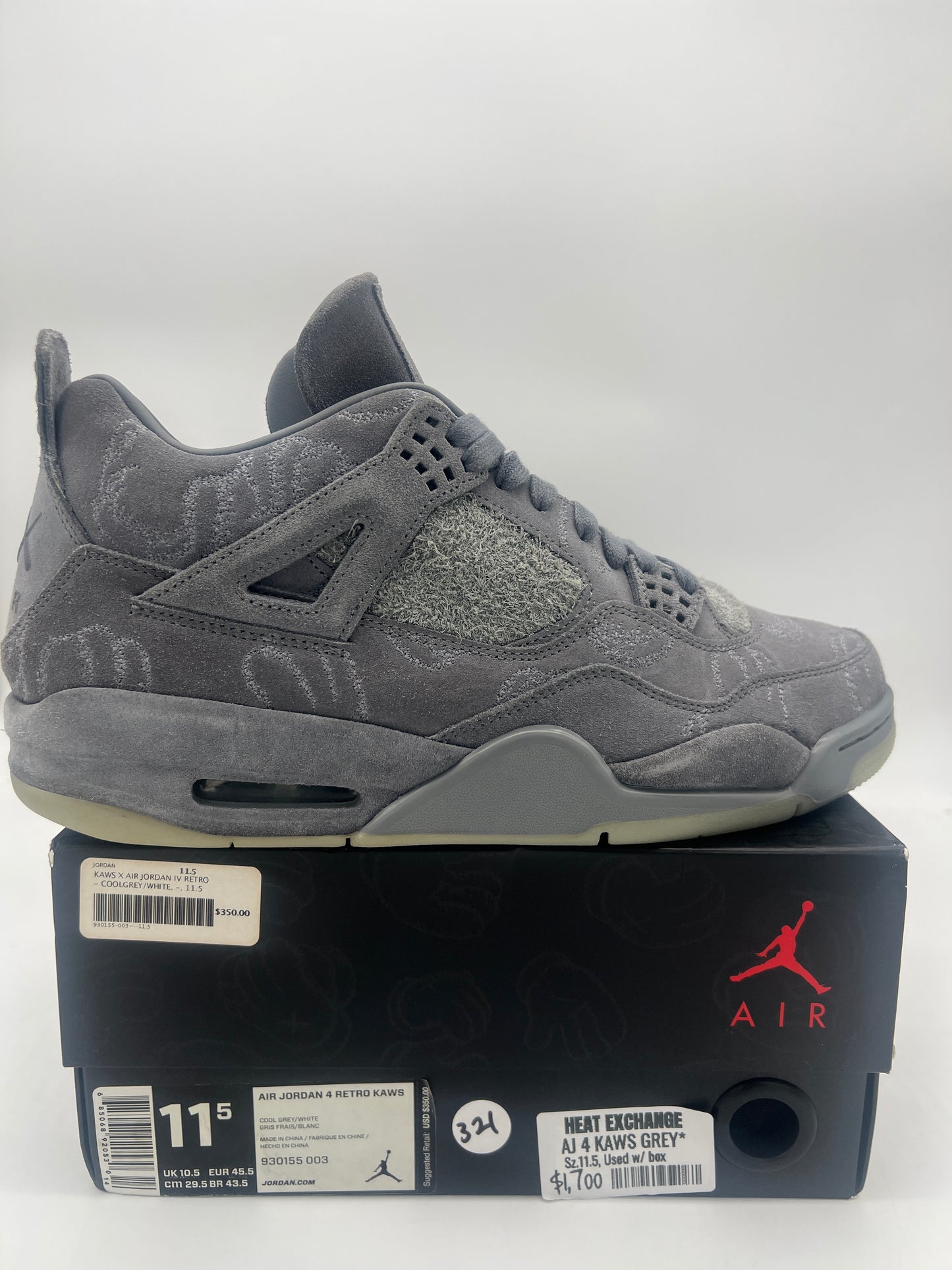 Aj 4 Kaws Grey*