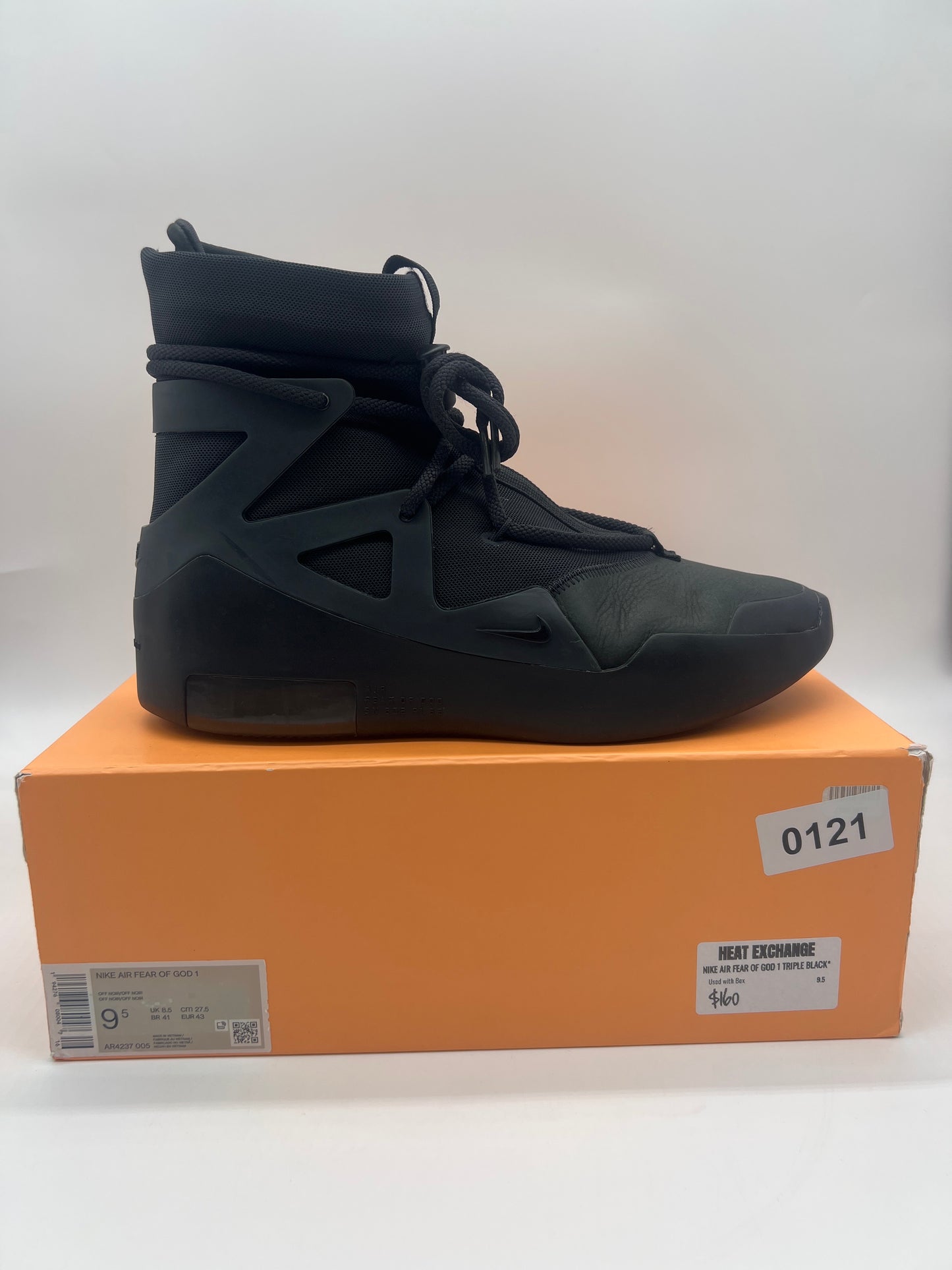 Nike Air Fear Of God 1 Triple Black*