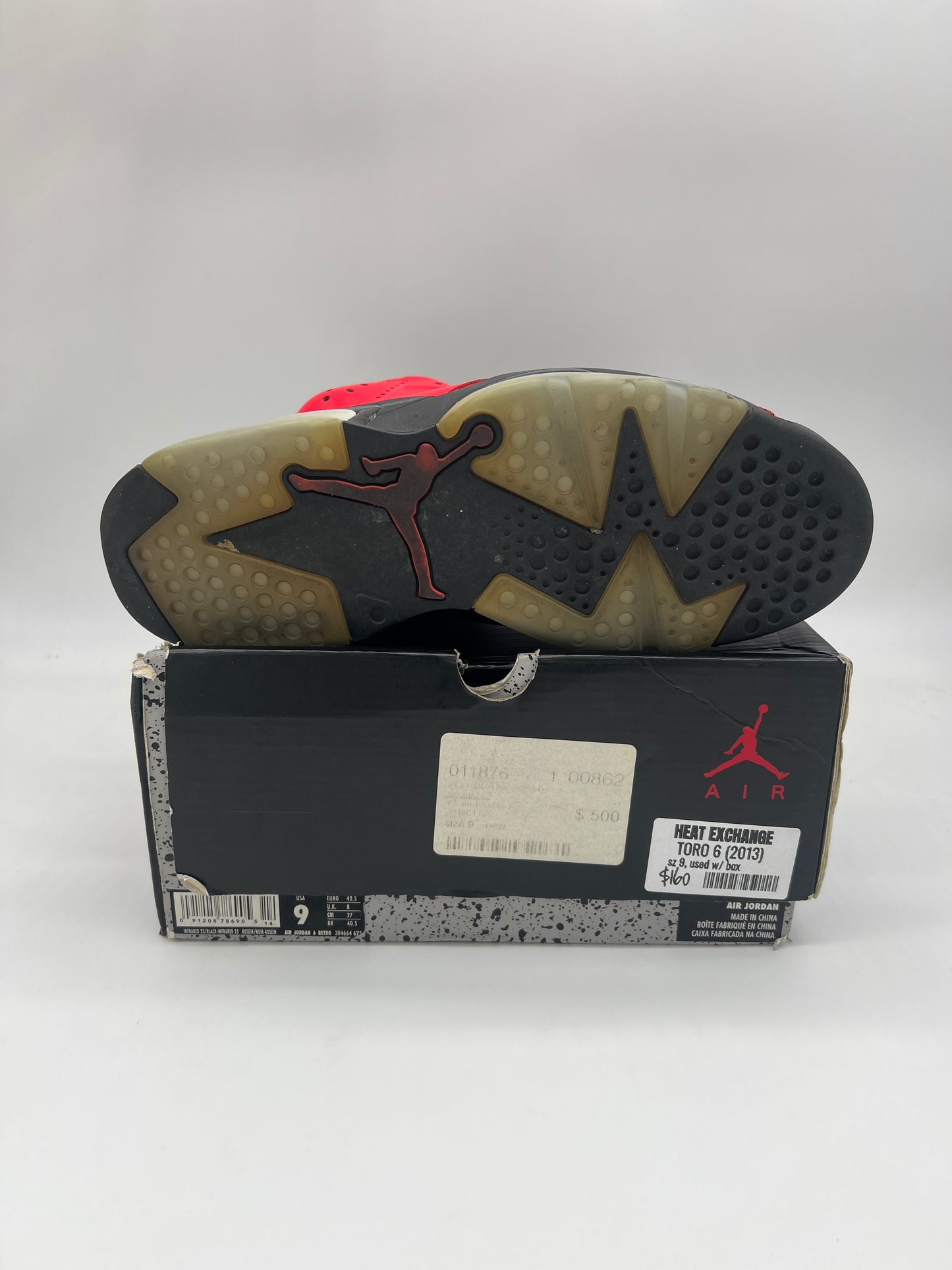 Jordan Retro 6 Infrared Toro (2013)