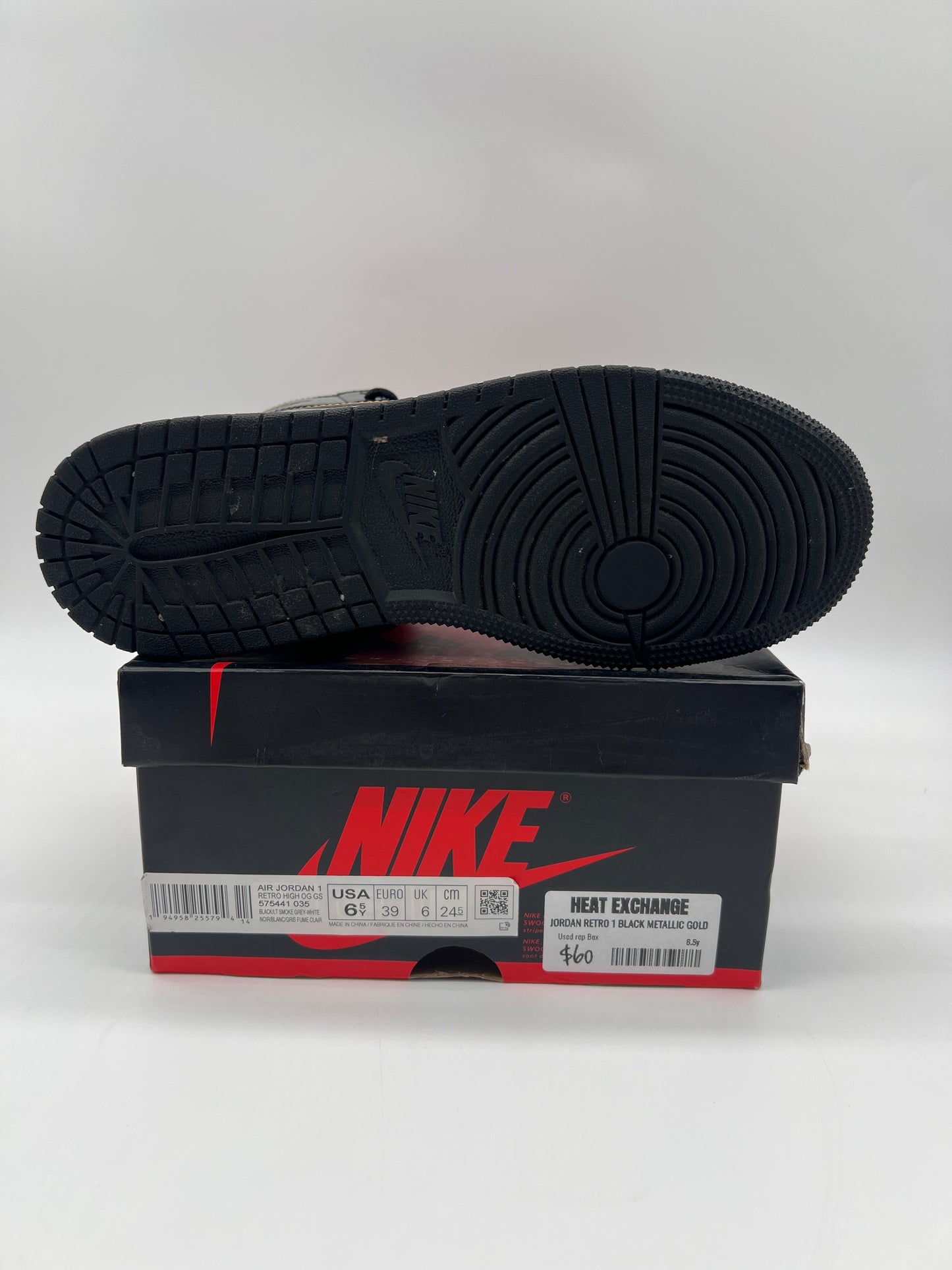 Jordan Retro 1 Black Metallic Gold