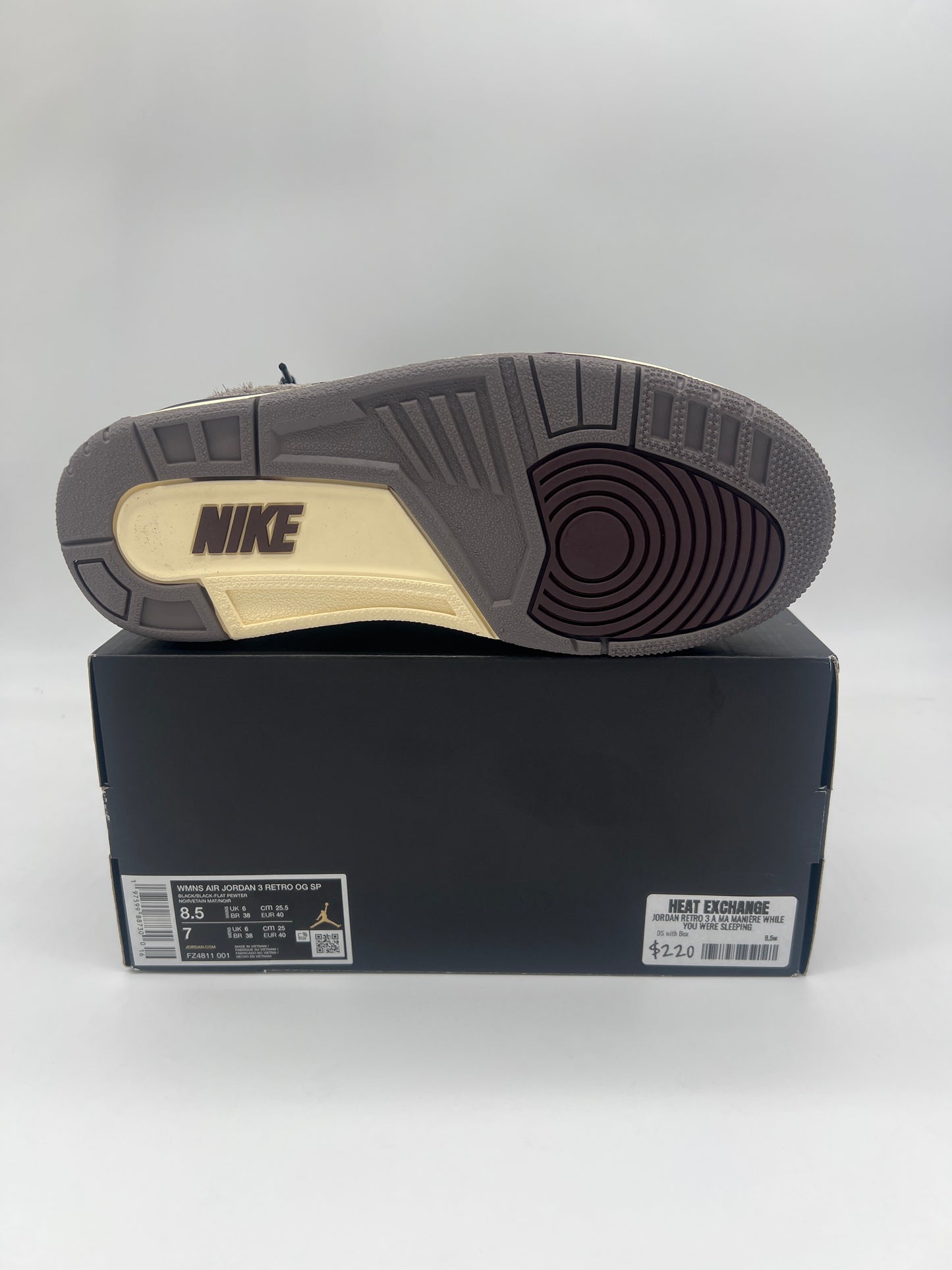 Jordan Retro 3 A Ma Manière While You Were Sleeping