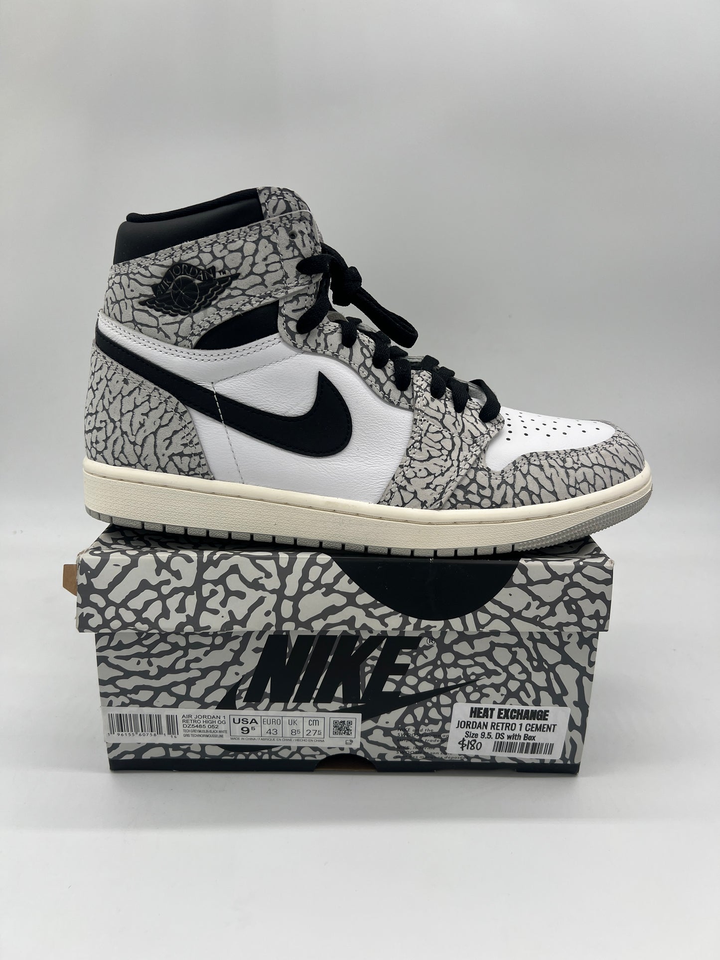 Jordan 1 Retro High OG White Cement