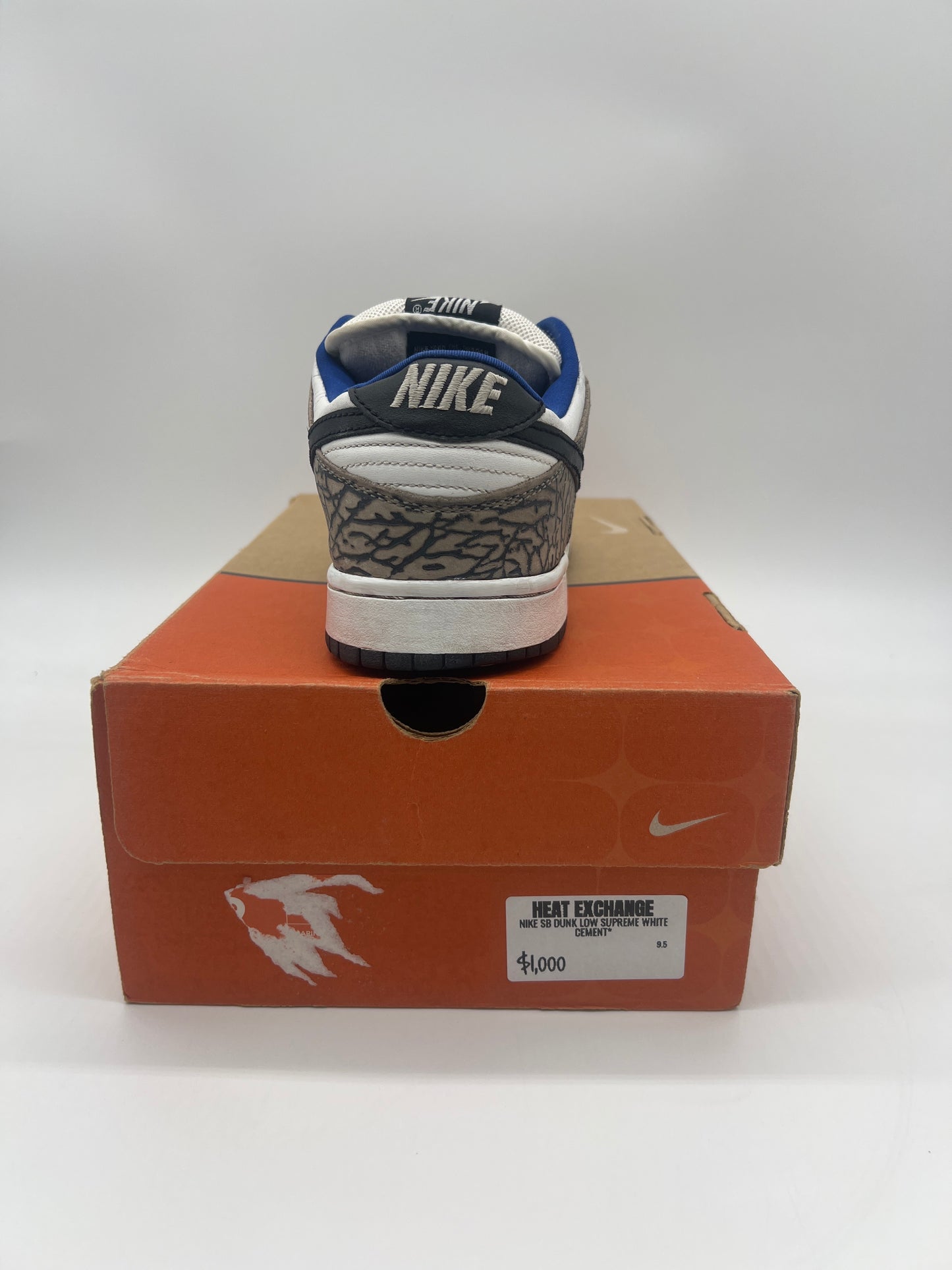 Nike SB Dunk Low Supreme White Cement*