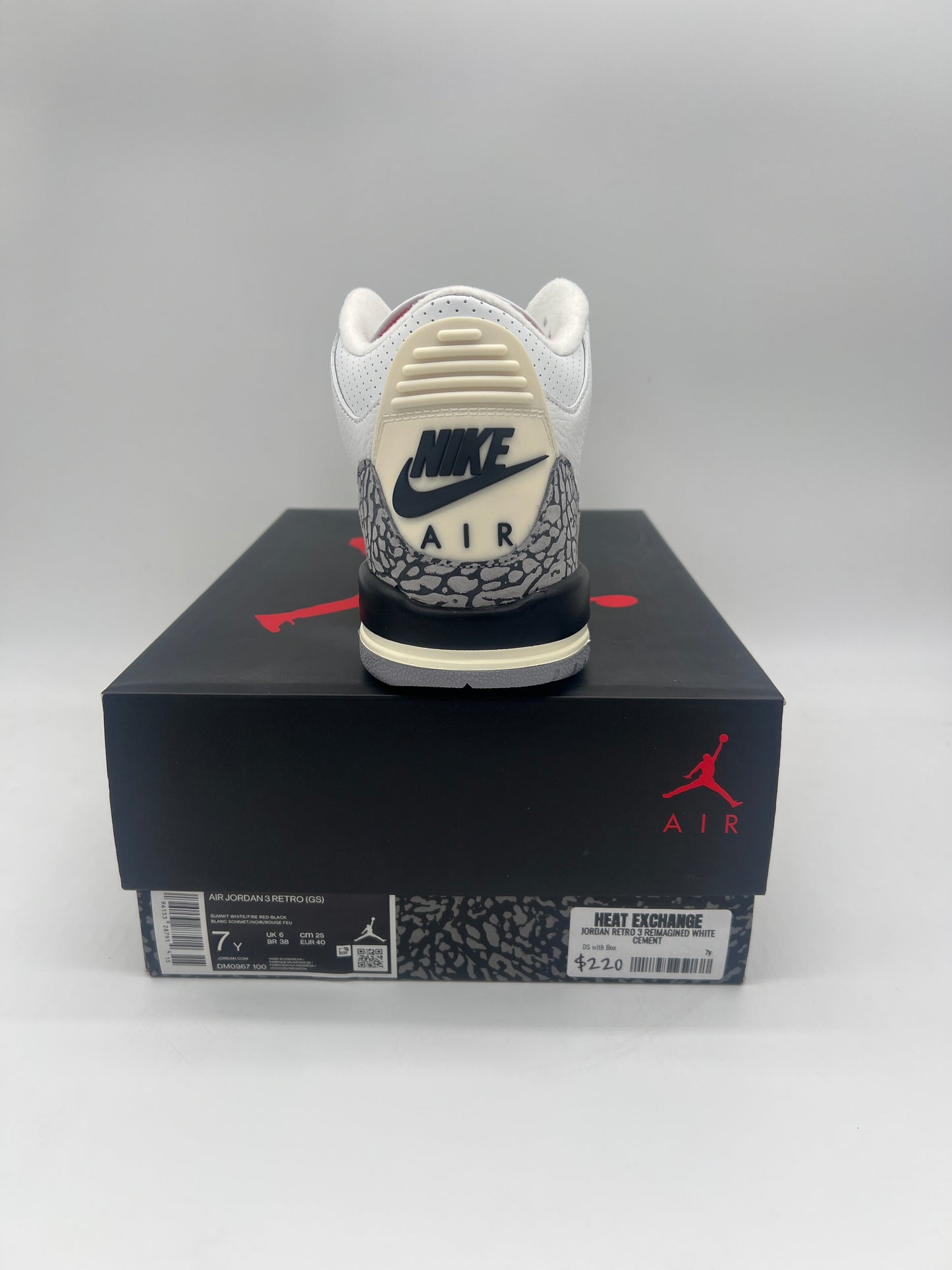 Jordan Retro 3 Reimagined White Cement