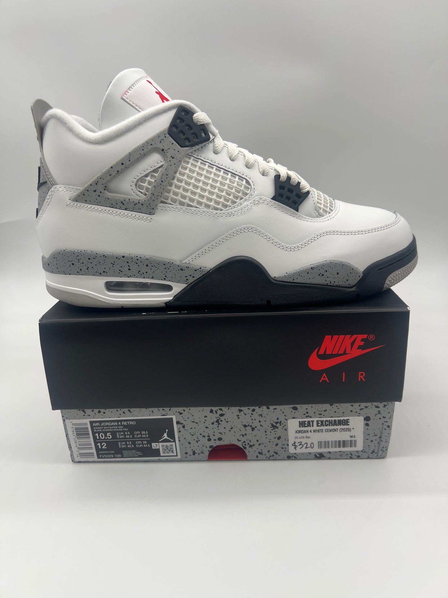 Jordan 4 Retro White Cement(2025)*