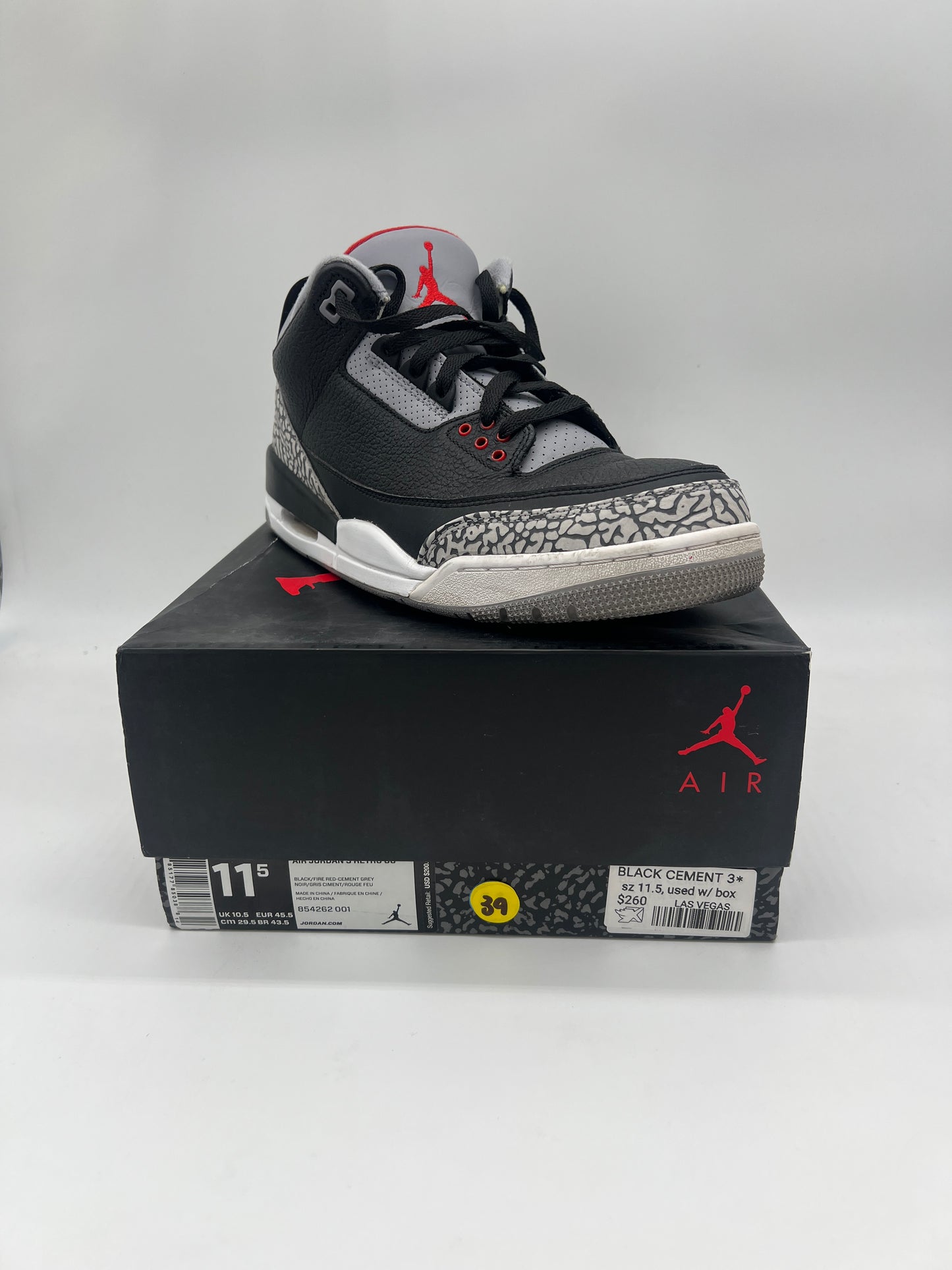 Jordan Black Cement 3
