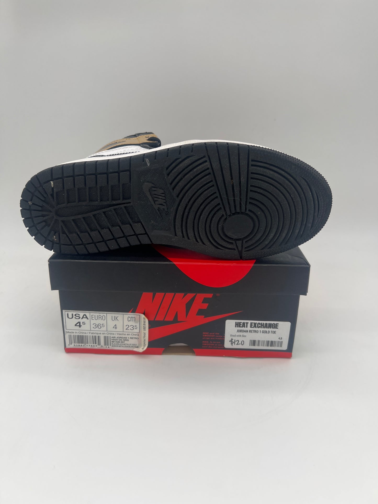 Jordan Retro 1 Gold Toe