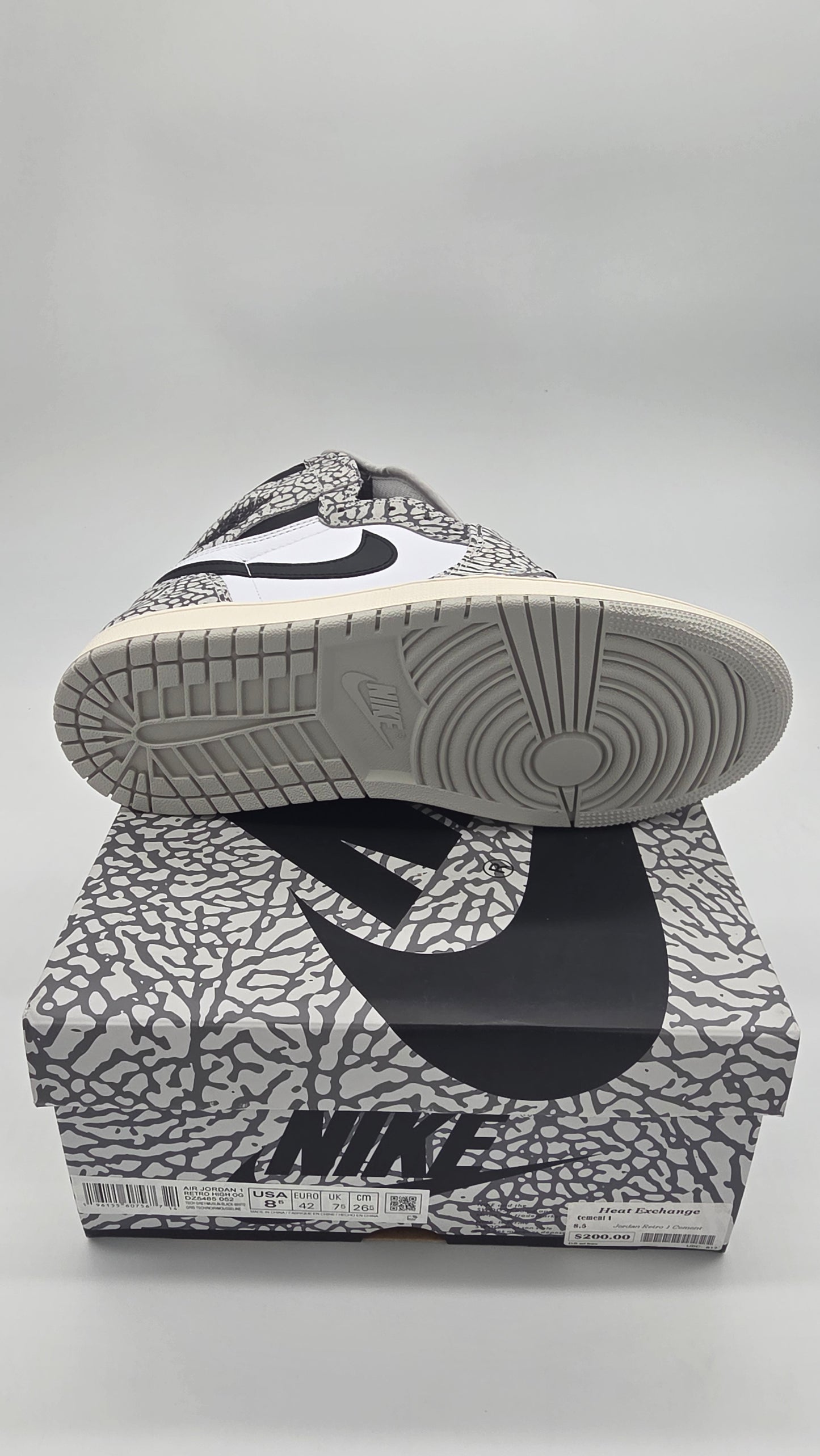 Jordan 1 Retro High OG White Cement