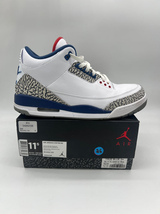 Jordan 3 Retro True Blue (2016)
