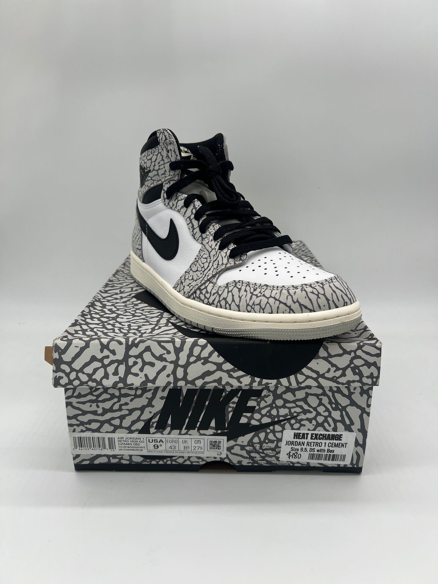 Jordan 1 Retro High OG White Cement