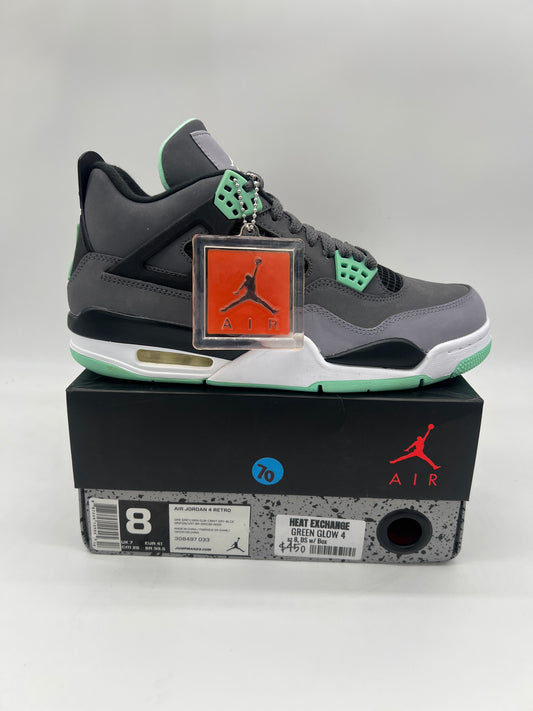 Jordan 4 Retro Green Glow