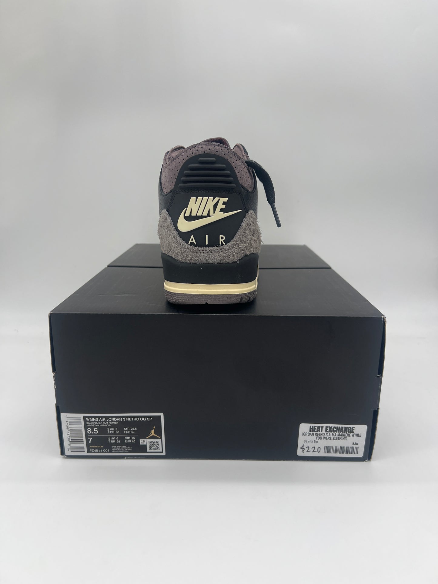 Jordan Retro 3 A Ma Manière While You Were Sleeping