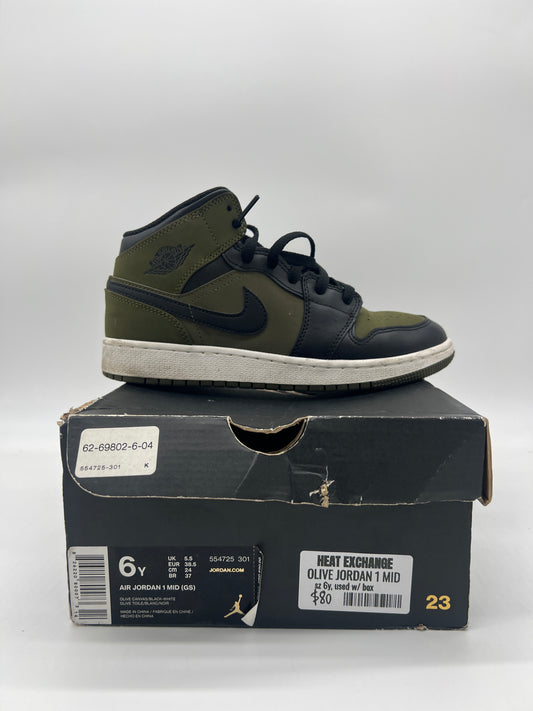 Olive Jordan 1 Mid