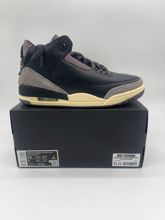 Jordan Retro 3 A Ma Manière While You Were Sleeping