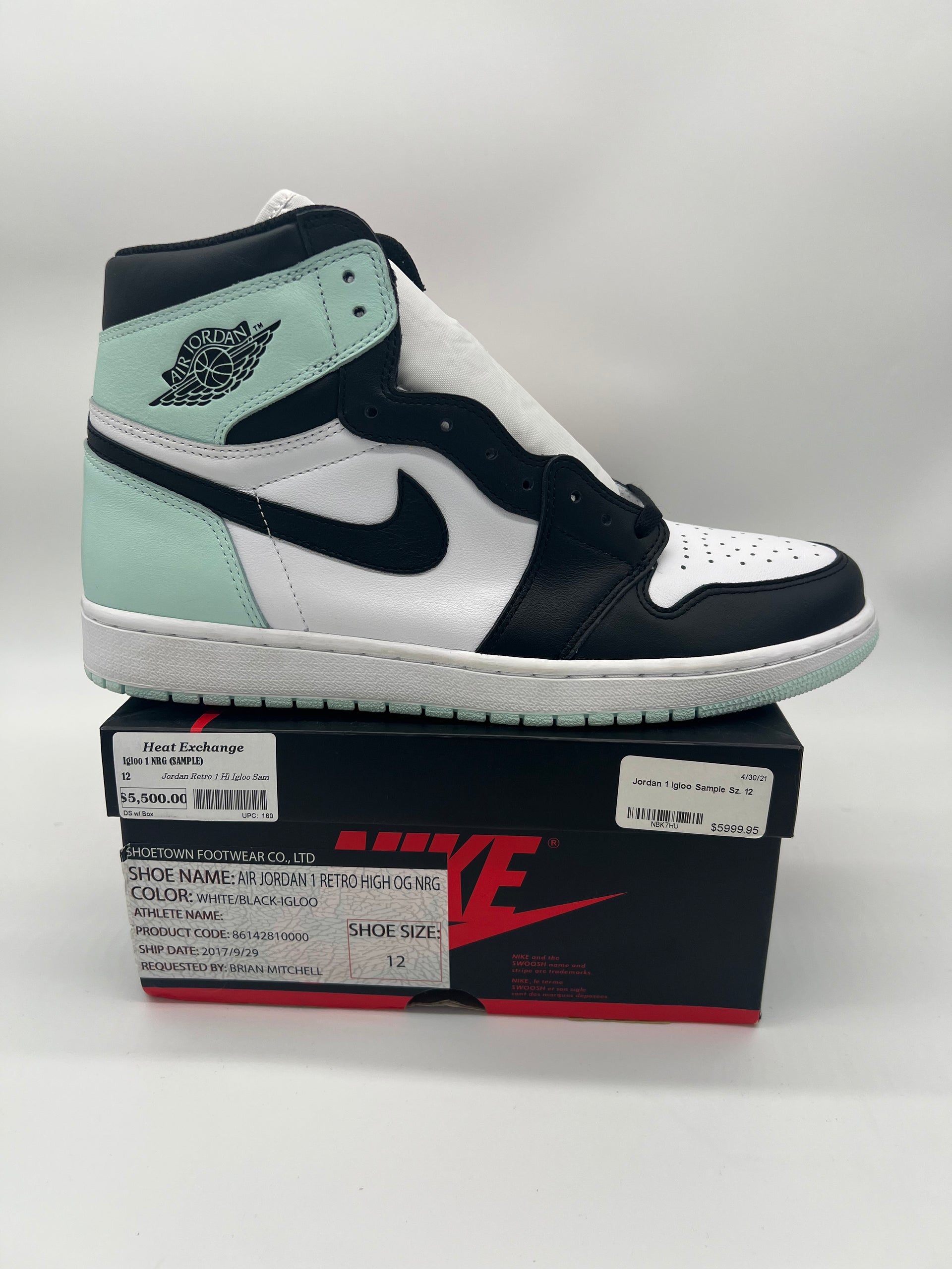 Jordan Retro 1 Hi Igloo Sample – Heat Exchange